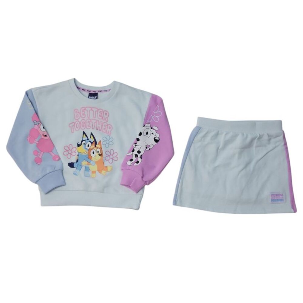 Character Toddler Girls 2-Piece Soft French Terry Set - Bluey
